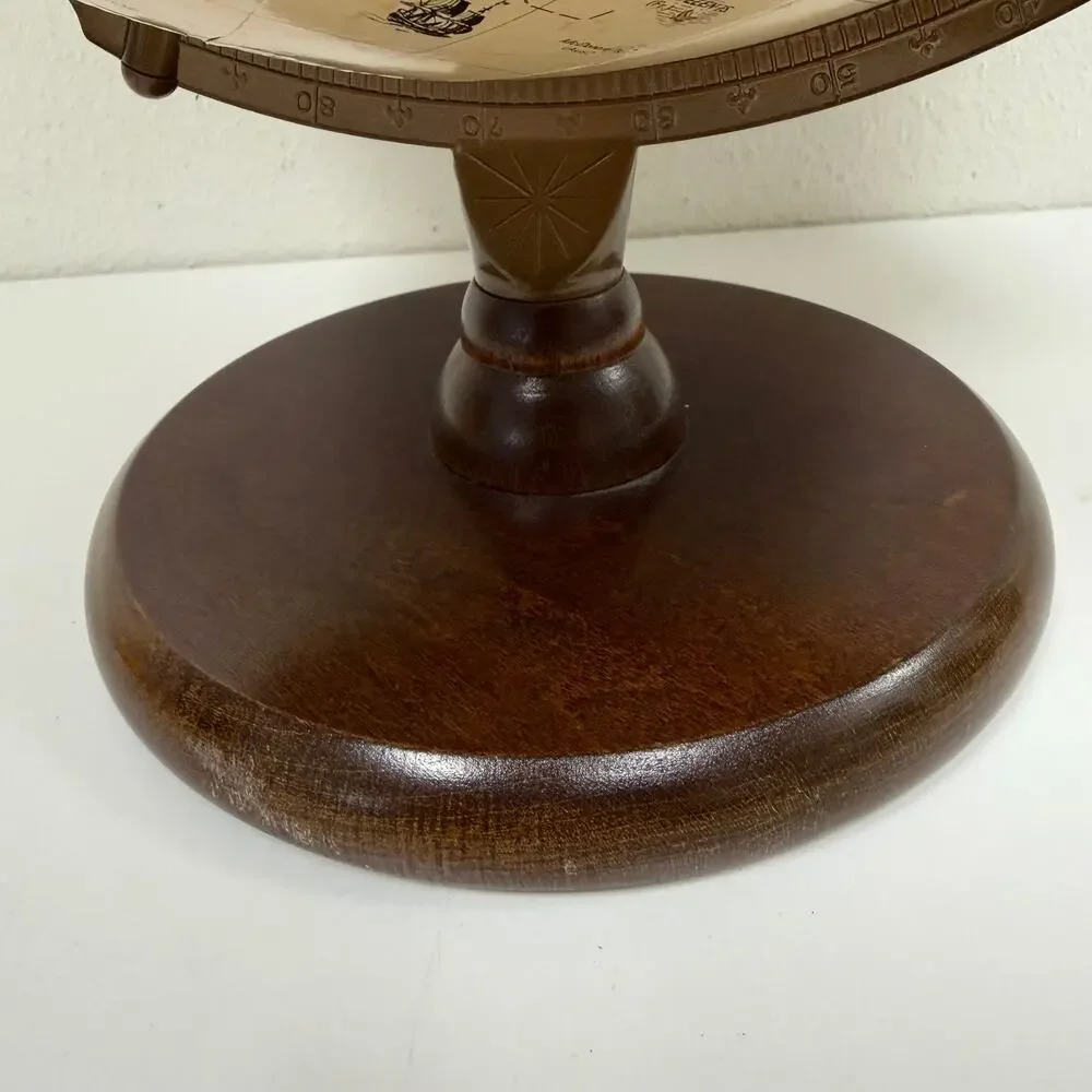 Replogle World Classic Series 12” Globe Wood Base Raised Relief Map Made in USA